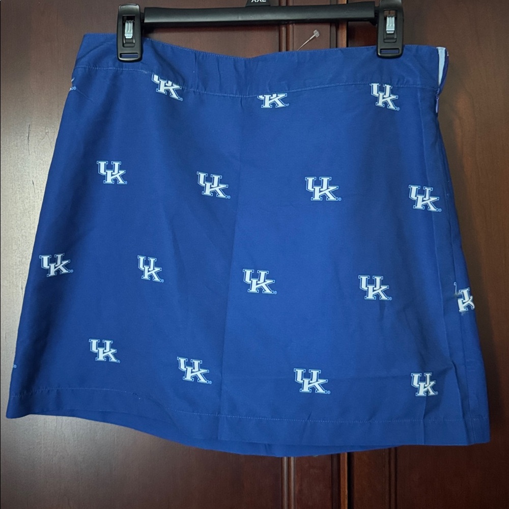 Royal blue skirt with University of Kentucky logo